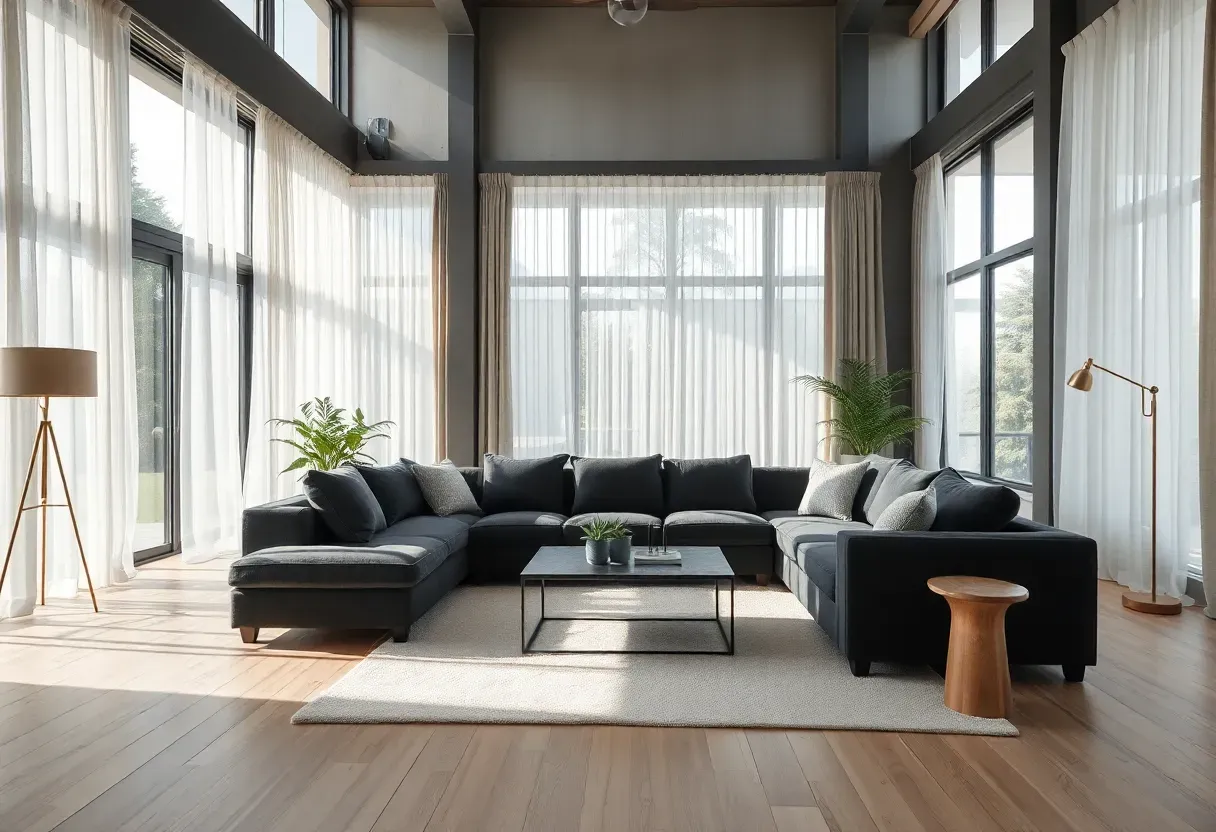 29 Inspiring Dark Grey Couch Living Room Ideas for Fresh Style