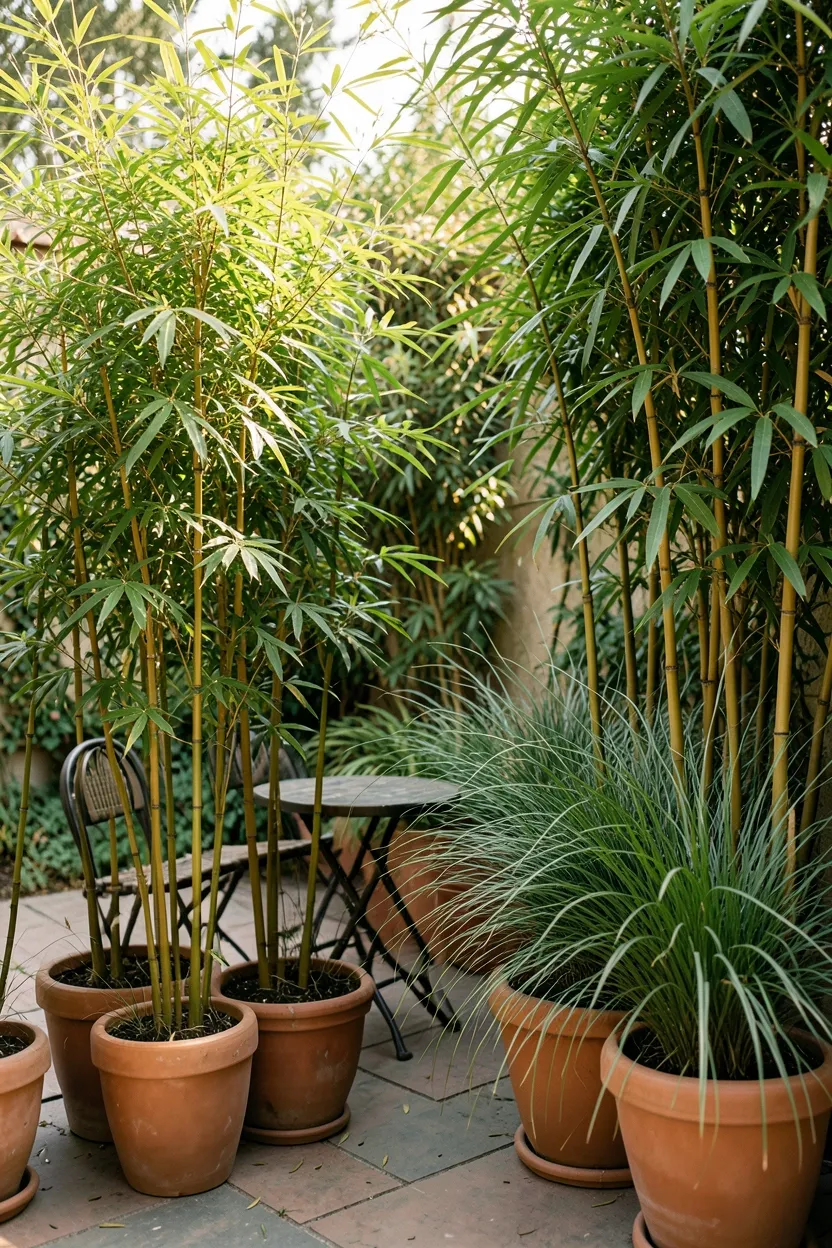 Potted Plant Privacy Screen