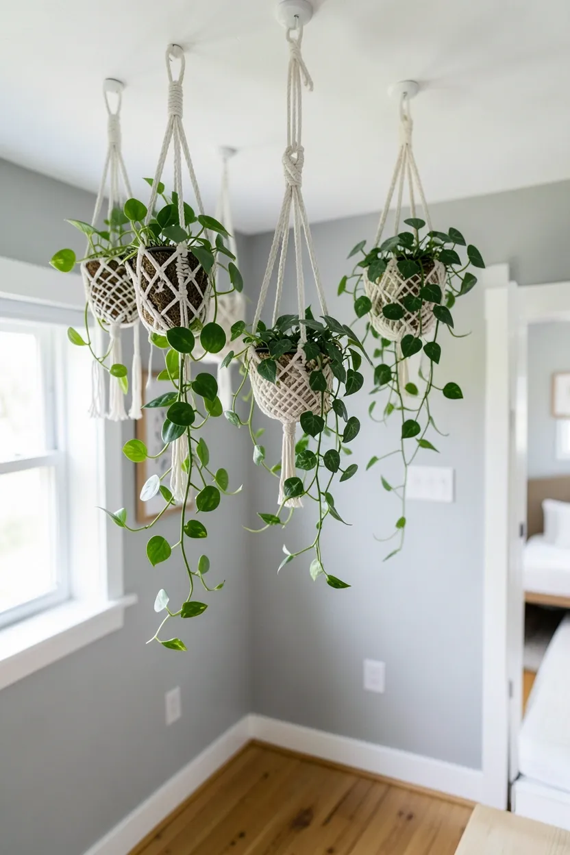Ceiling-Mounted Plant Hangers