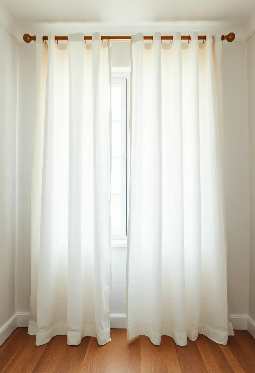 ceiling-height curtains in small baby boy nursery making windows appear taller and room feel larger