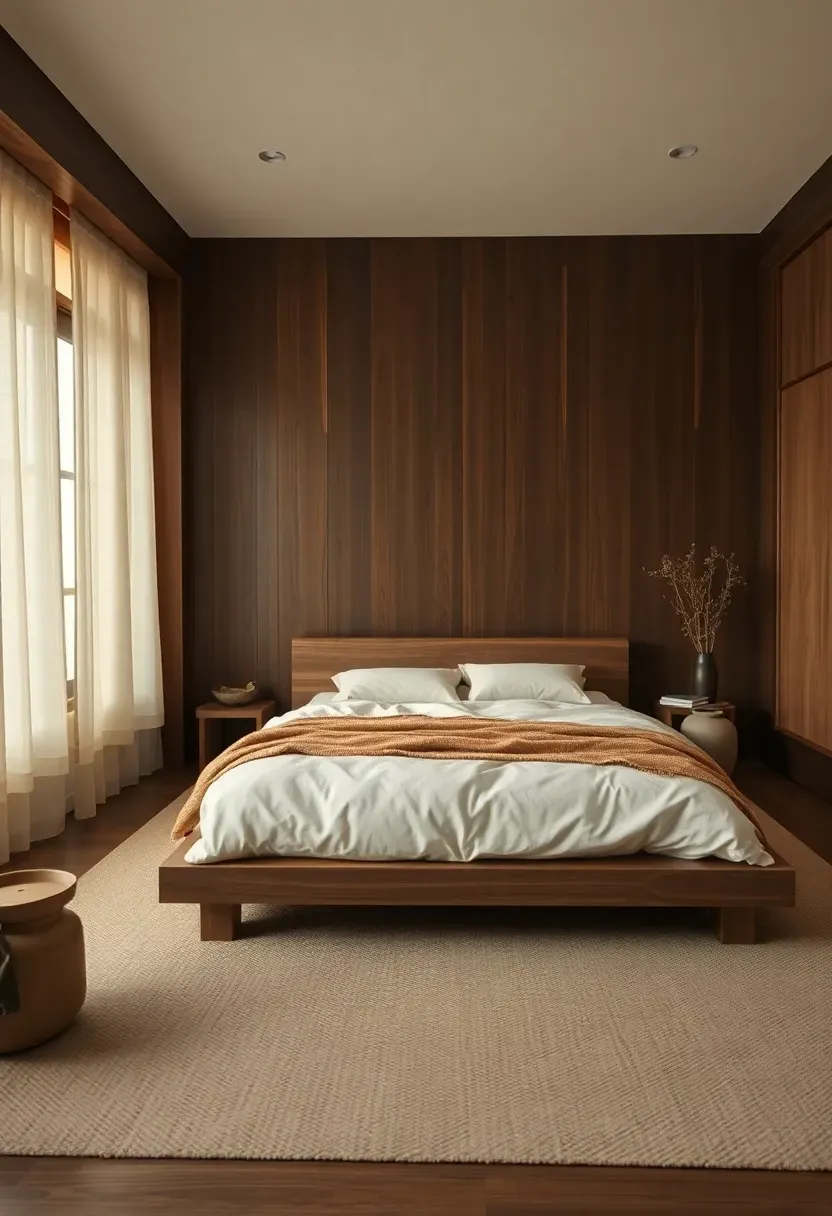 Low-profile bed and wide walkway planning