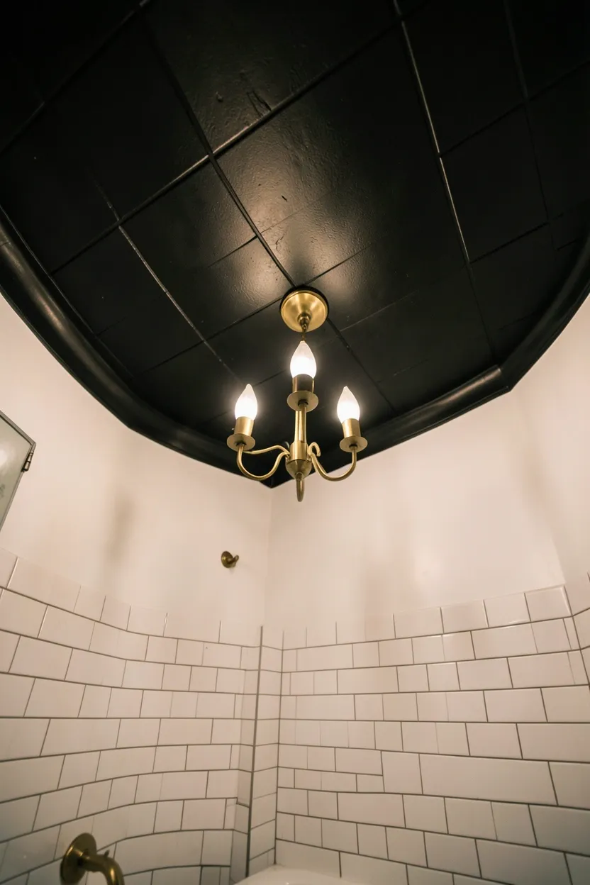 Black Tile Ceiling