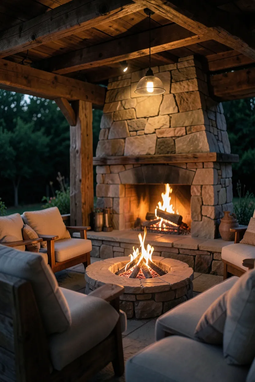 Pergola with Outdoor Rug