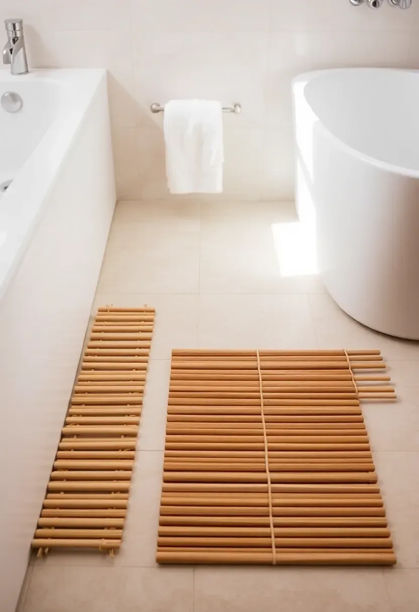 Bamboo bath mat swap