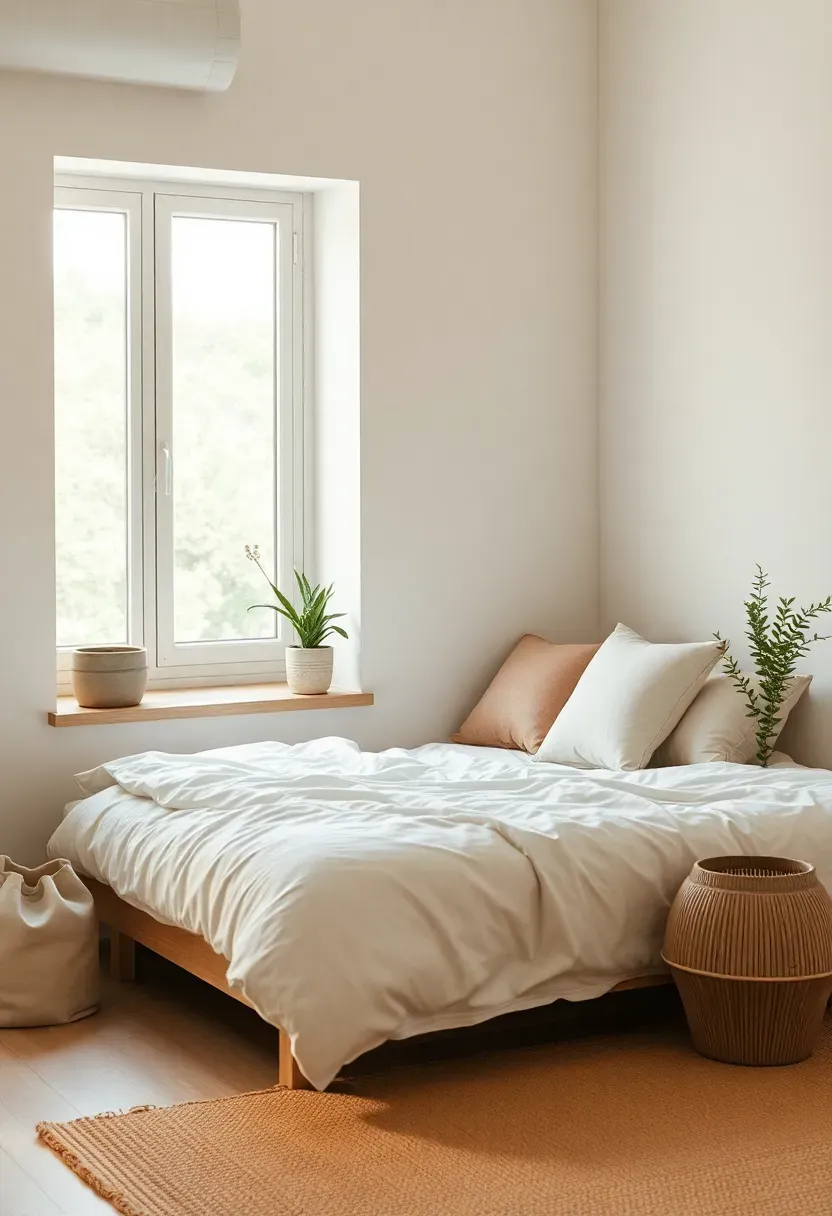 Window seat with planter edge instead of a headboard