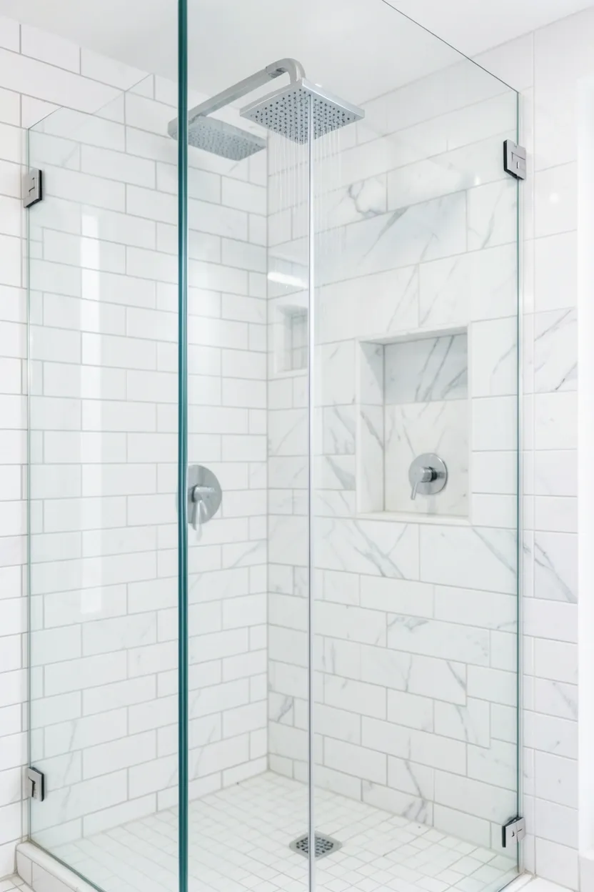 Frameless Glass Shower Enclosure