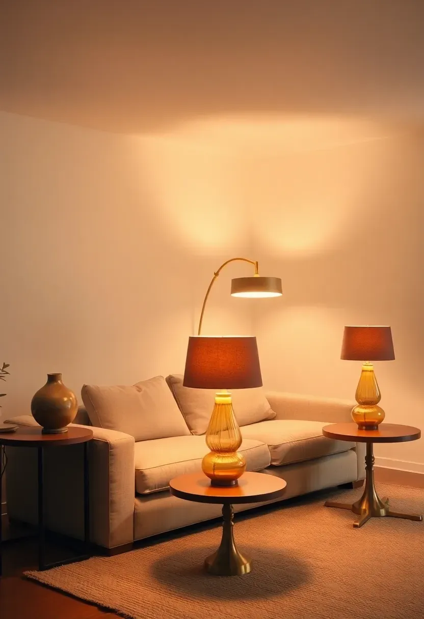 Long residential hallway with a recessed downlight sequence of five evenly spaced ceiling fixtures casting overlapping pools of warm light along a pale oak floor runner with no dark gaps between circles of illumination