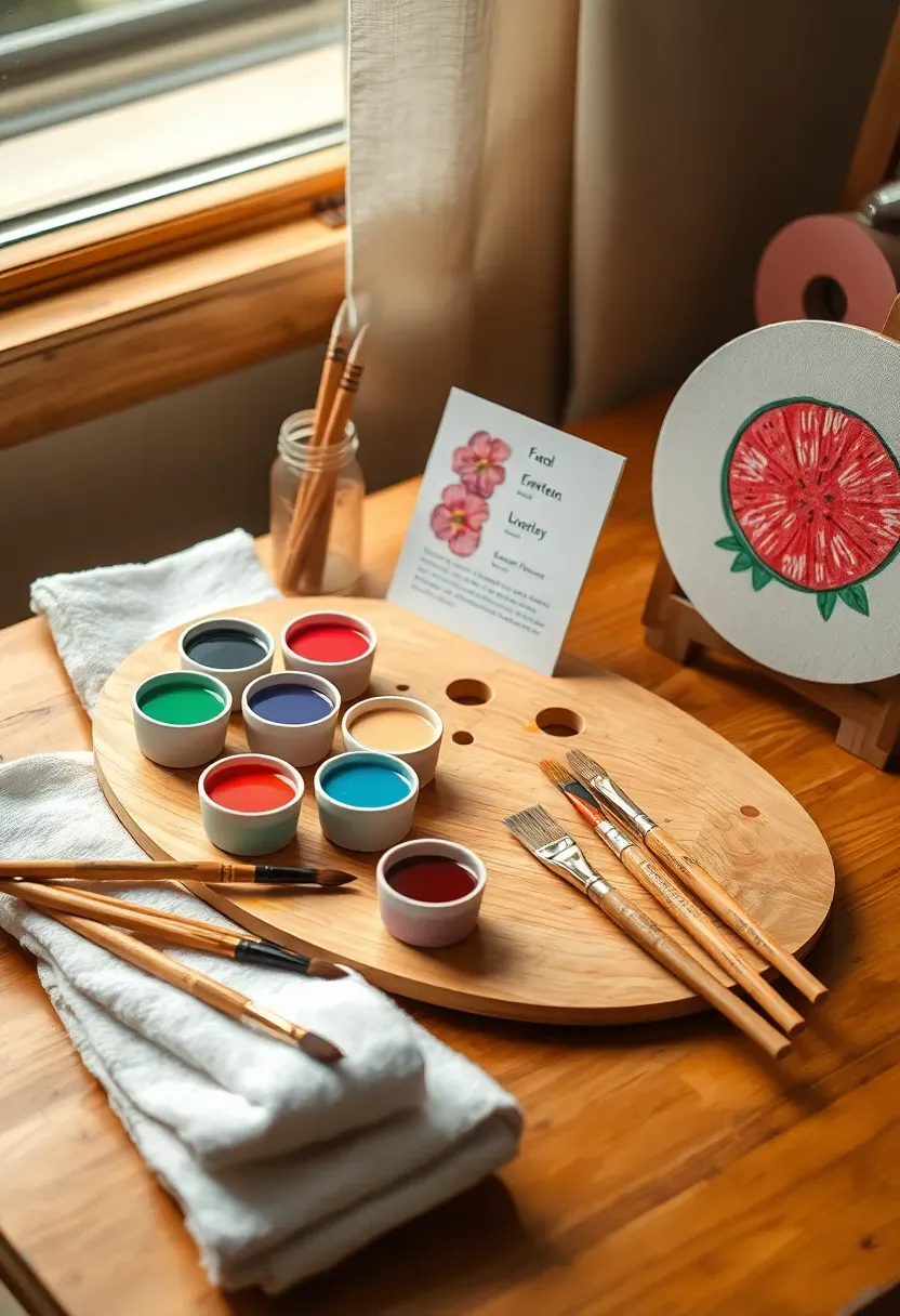artist painting a floral design on a pregnant belly with non-toxic body paint at a shower celebration