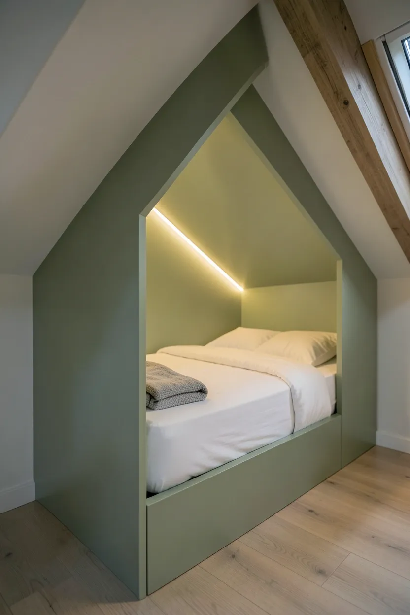 Green Built-In Nook