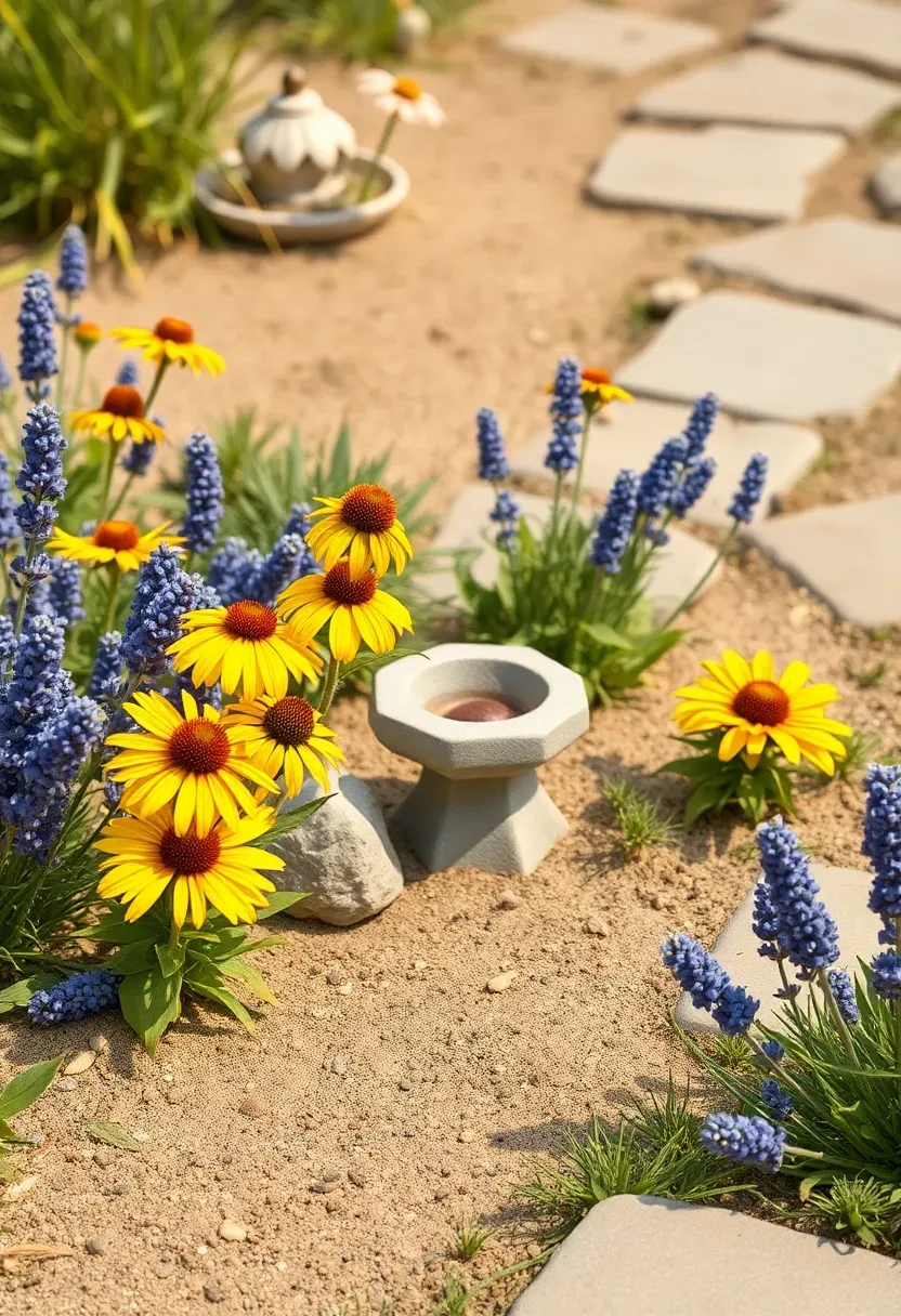 Native pollinator pocket near the patio