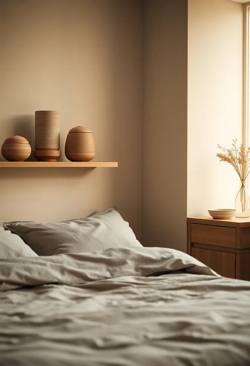 Clay ceramics and matte finishes as texture anchors