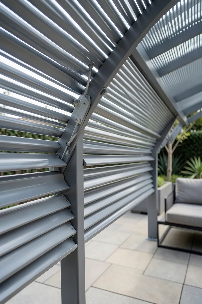Bioclimatic Pergola with Adjustable Louvers