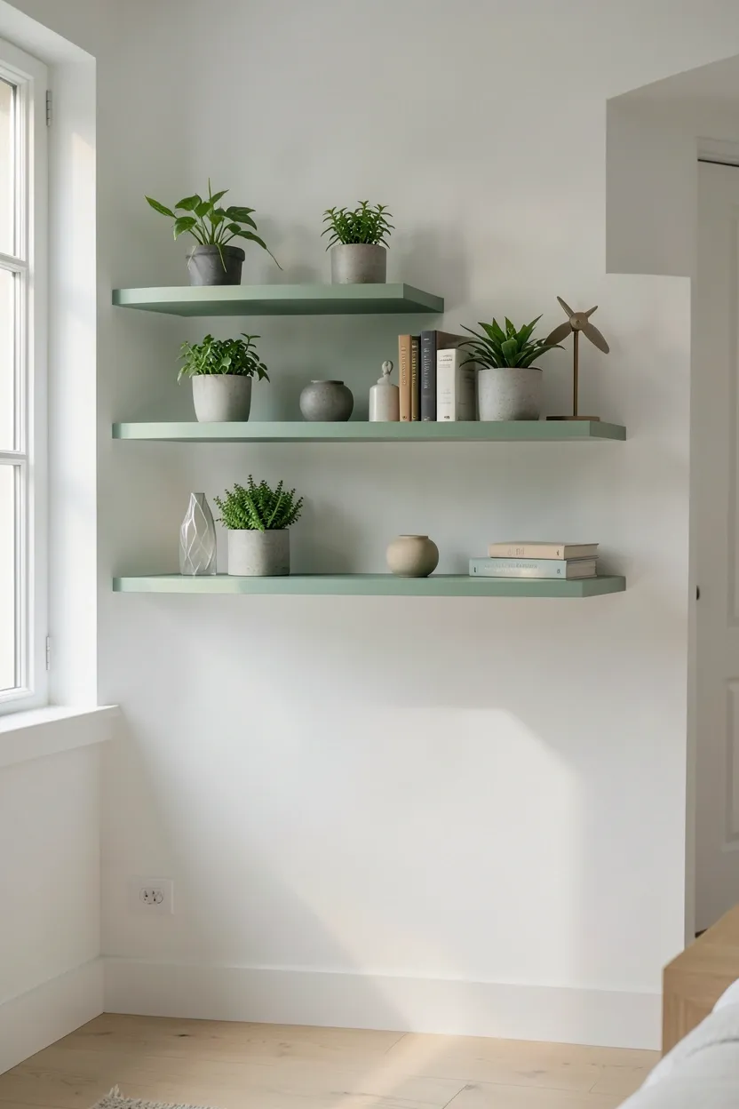 Green Window Seat with Storage