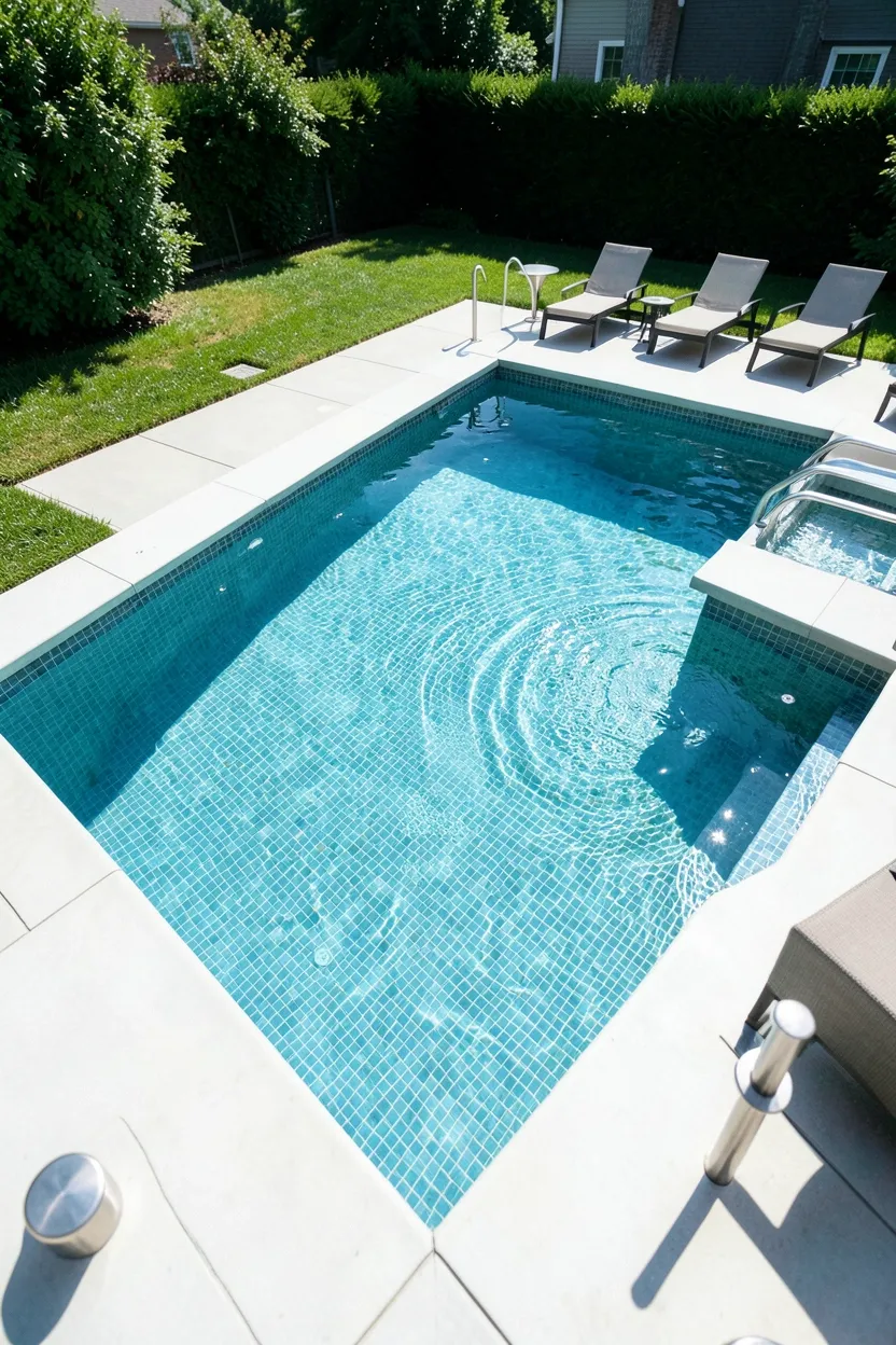 L-Shaped Pool for Multi-Zone Design