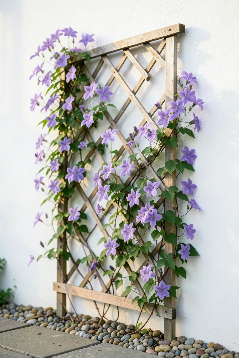 Trellis with Climbing Plants