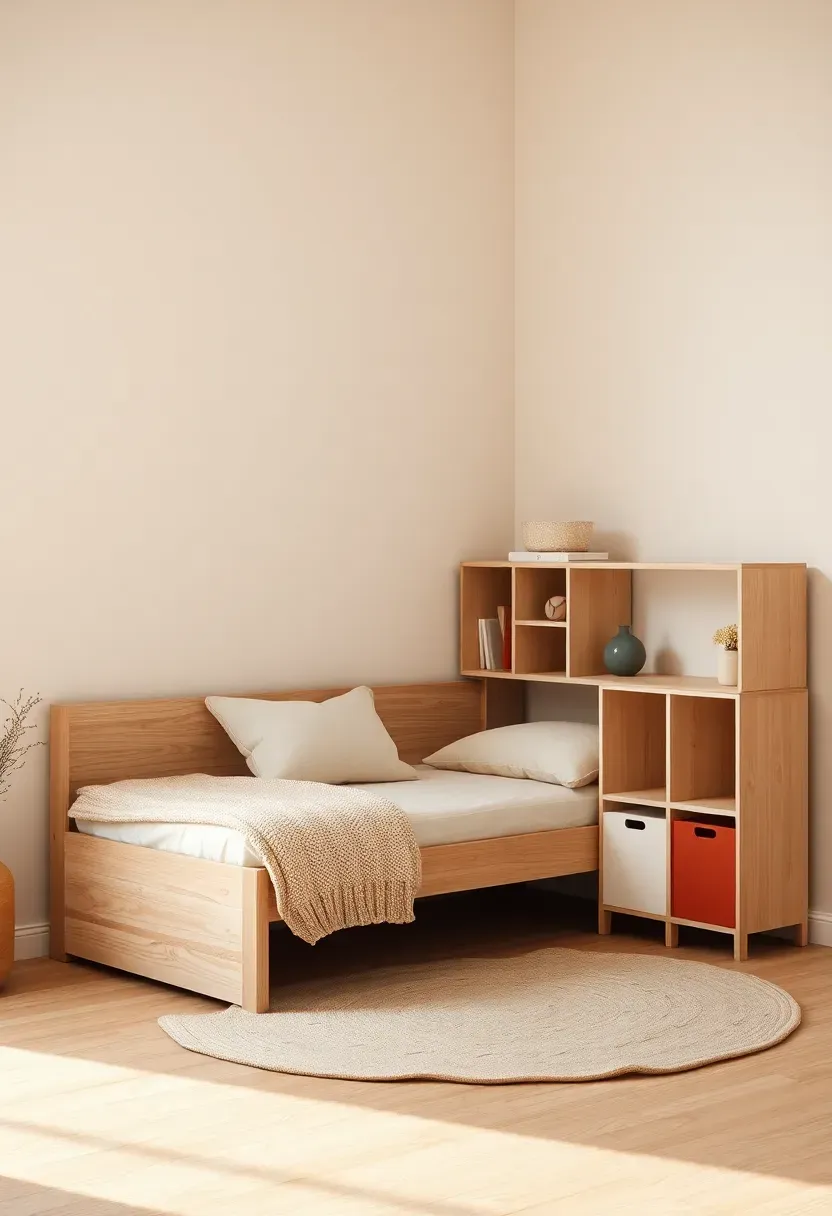 Modular furniture set with moveable zones