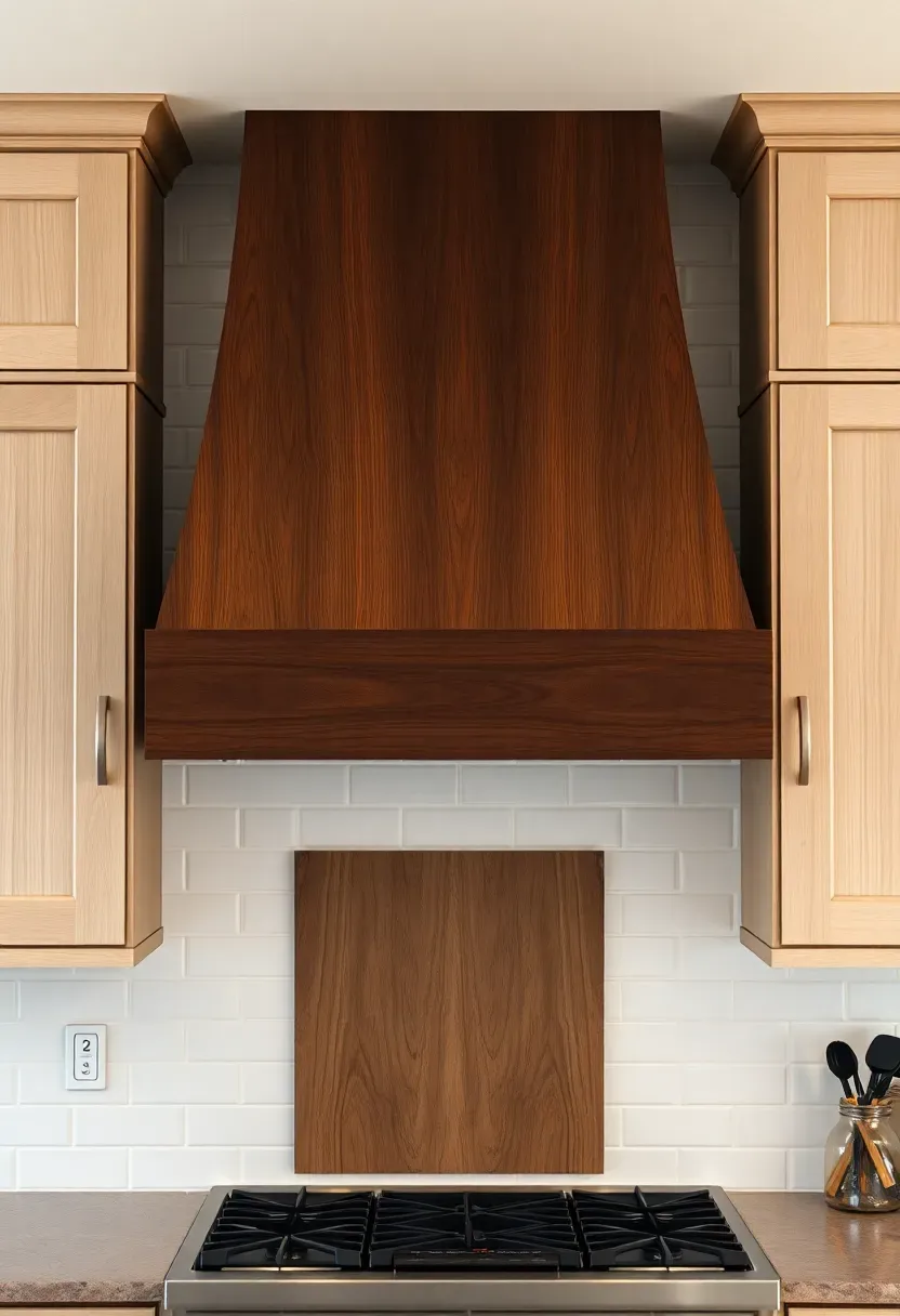 Wood hood focal point