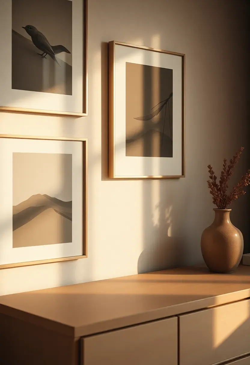 Moody art grid in thin frames