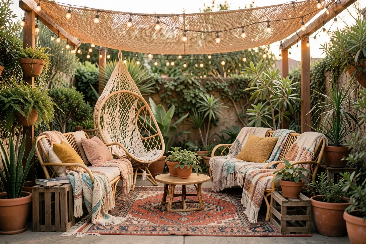 29 Boho Patio Ideas for a More Thoughtful Home