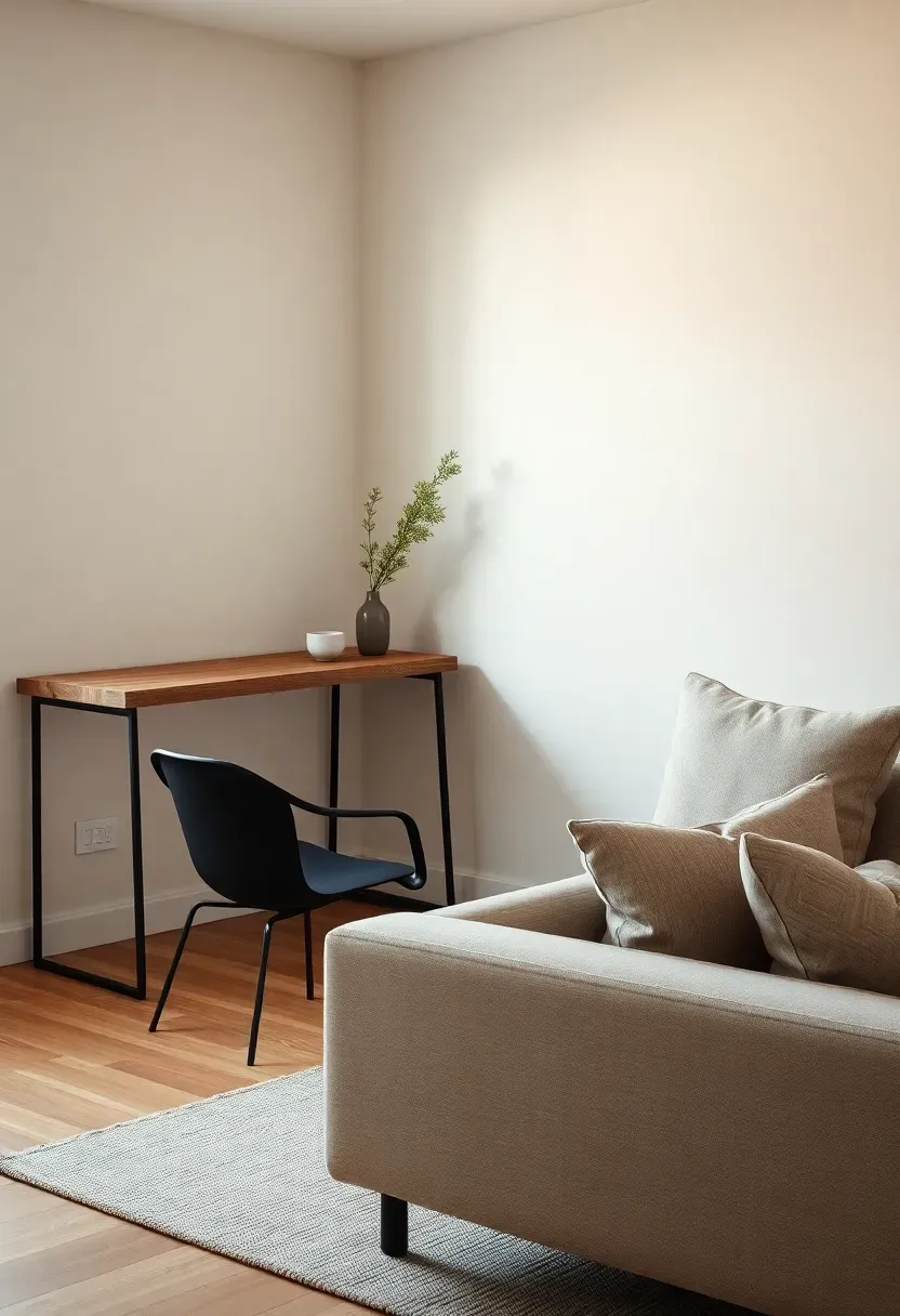 Micro-Study Corner with Reclaimed Wood