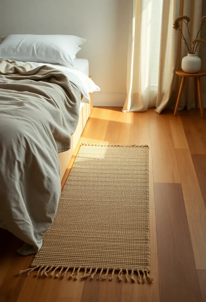 Tatami-inspired woven runner