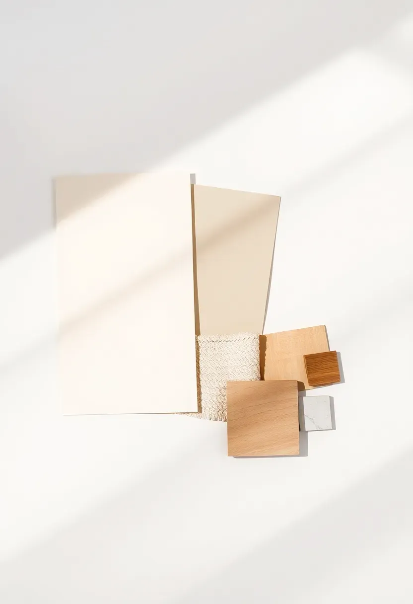 Luxurious master bedroom with warm taupe walls, ivory bedding, and deep bronze accent cushions in soft natural light