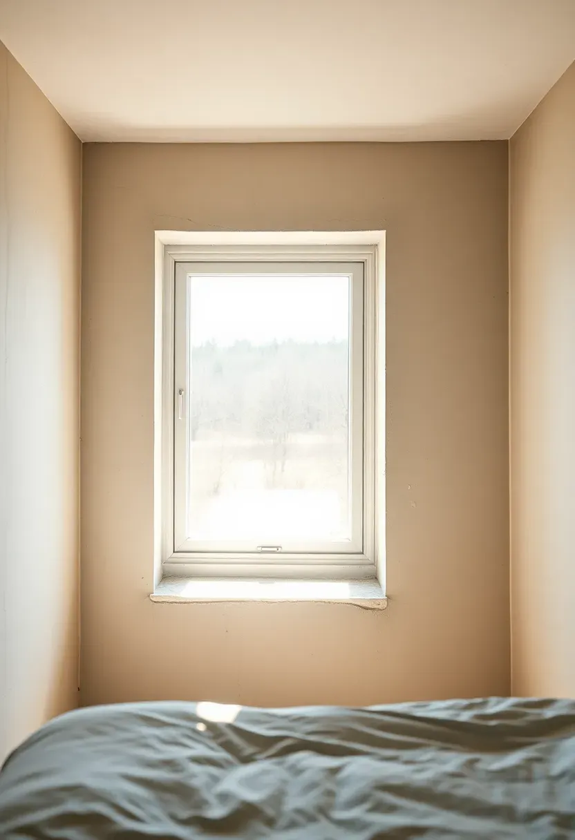 New egress window well with stone surround installed in a basement bedroom allowing natural daylight to flood in