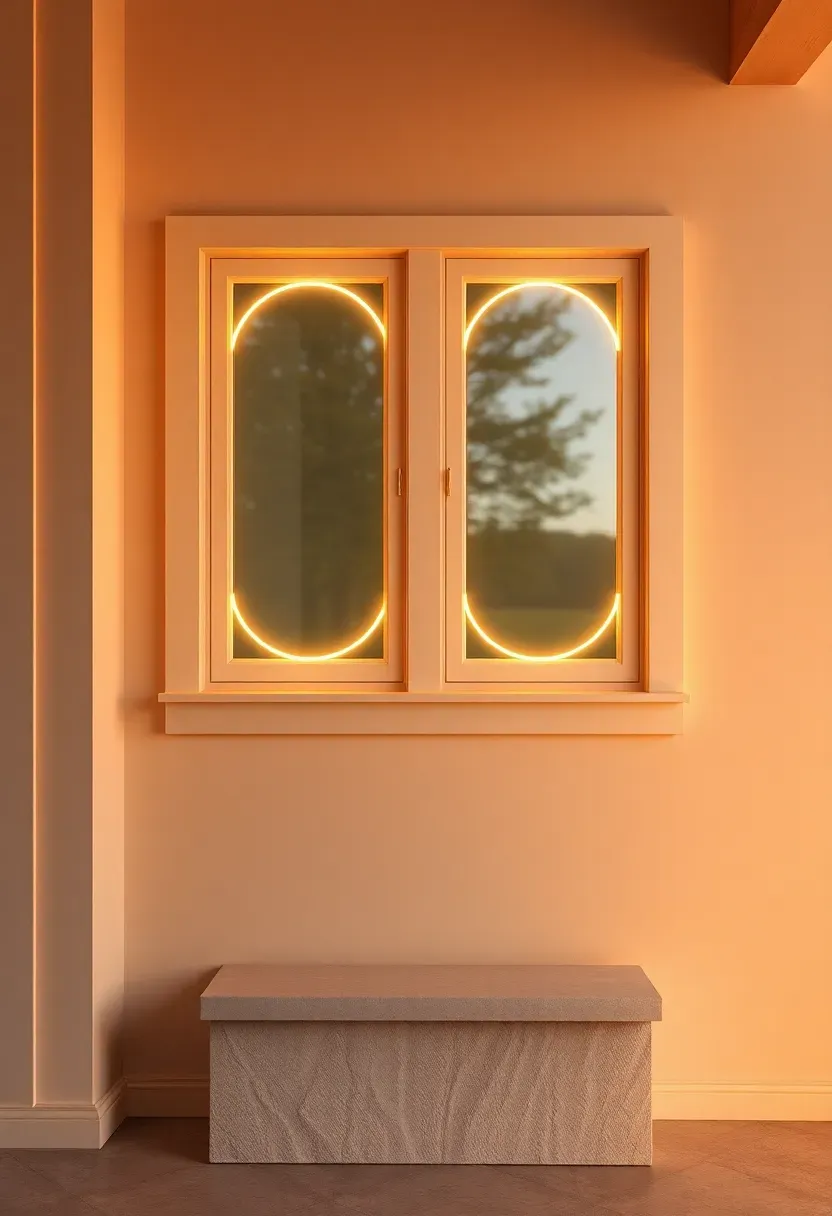 Window frame halos for quiet rhythm