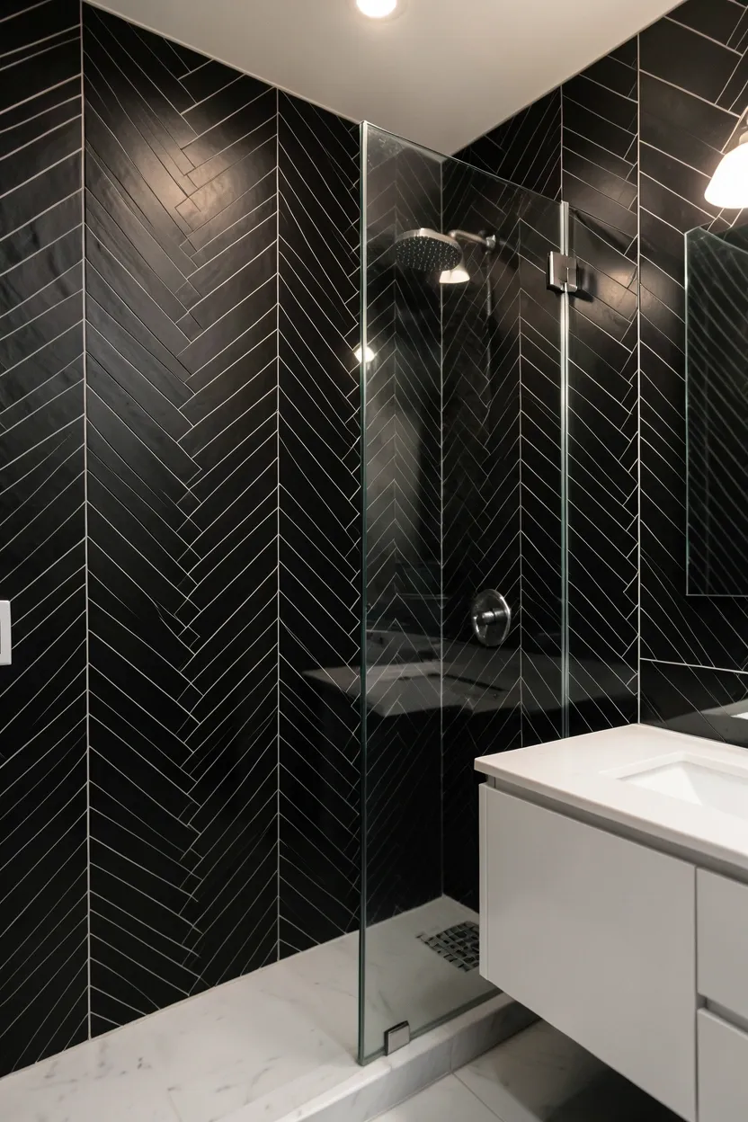 Black Chevron Pattern
