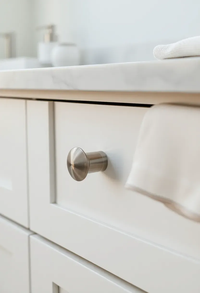 Soft nickel hardware with clean lines