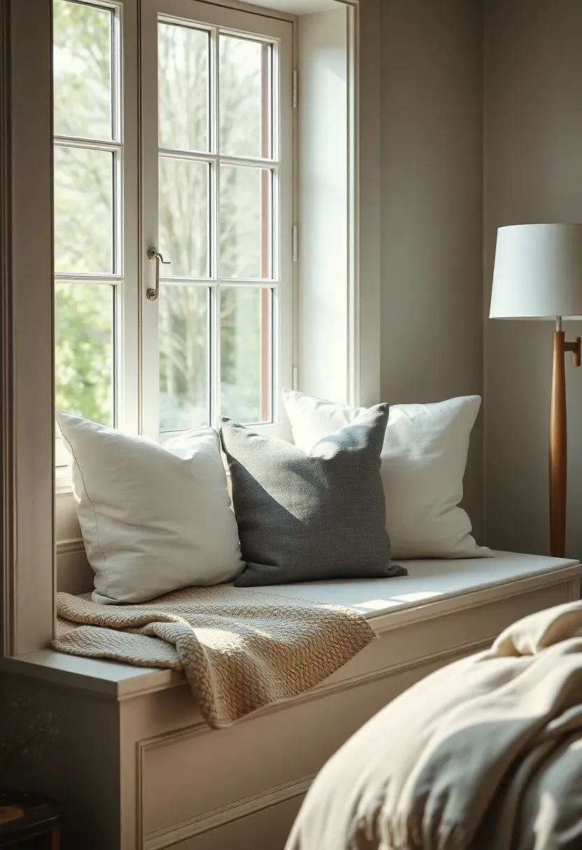 Window Seat in Greyscale Layers