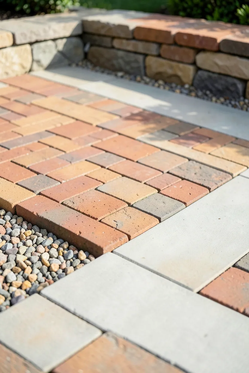 Mixed Material Paver Concept