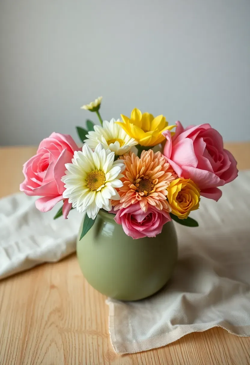 fresh flowers dipped in melted wax preserving their color in a vase arrangement