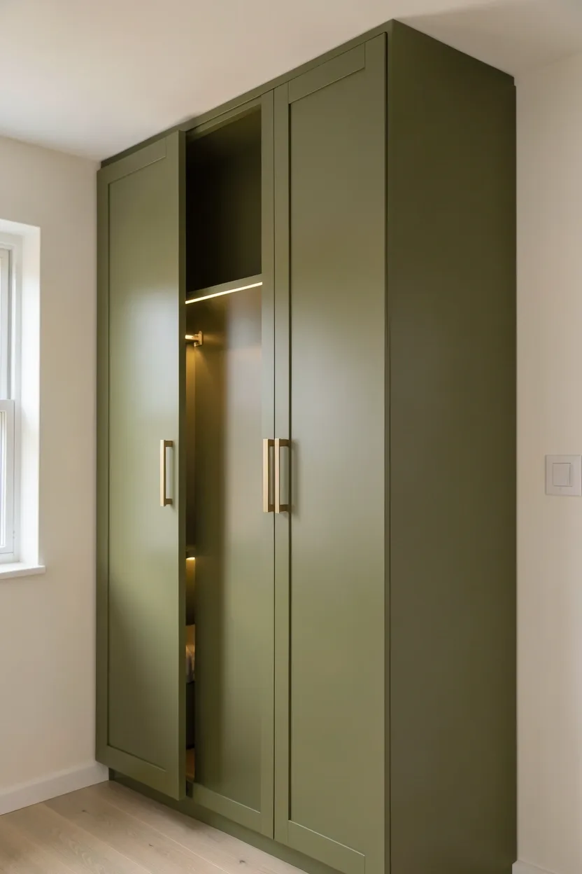 Green Built-In Wardrobe