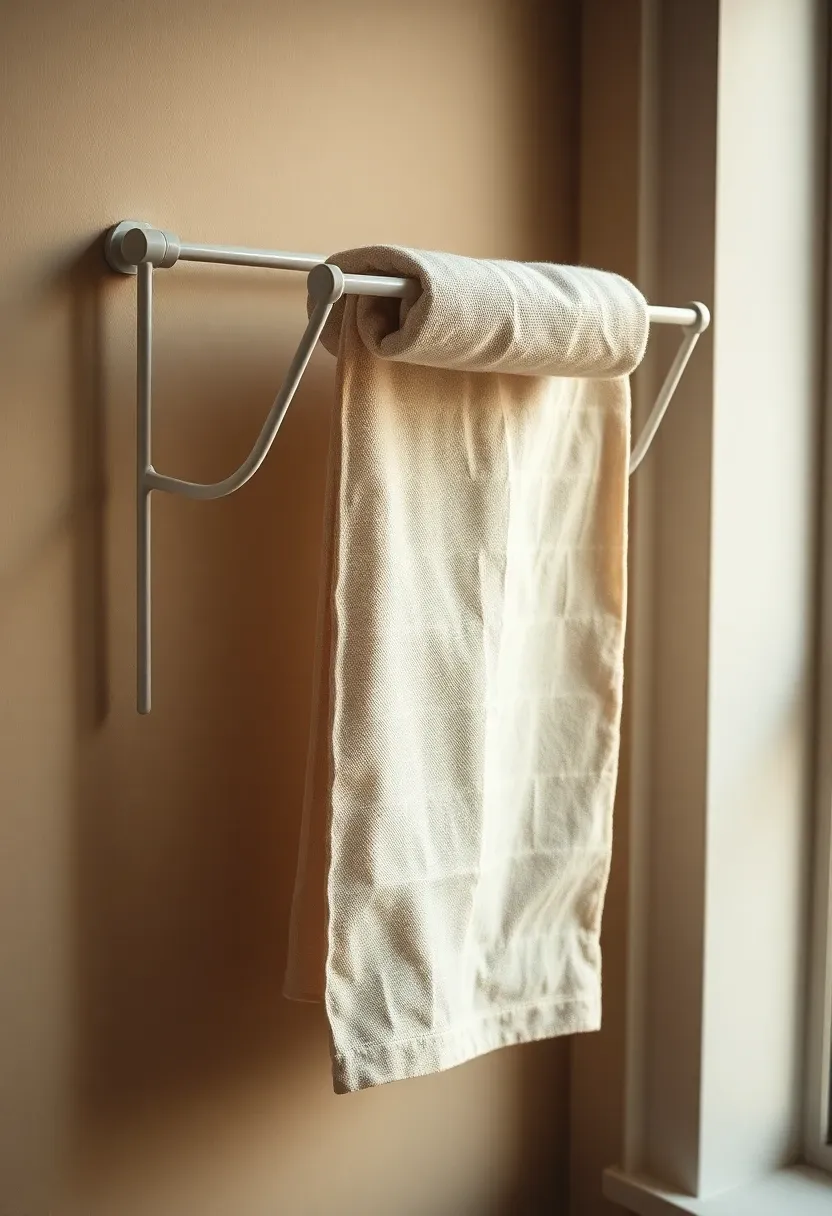 Fold-down drying rack