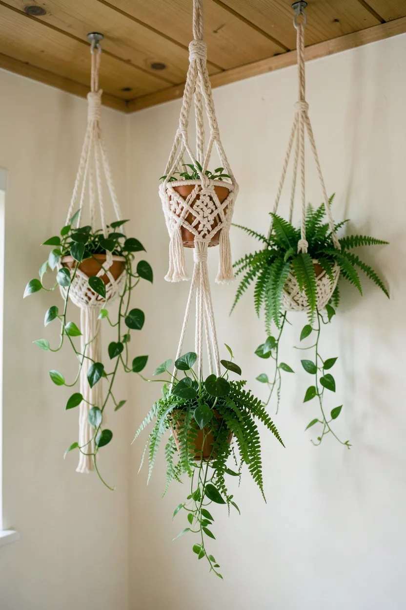 Hanging Macramé Plant Display