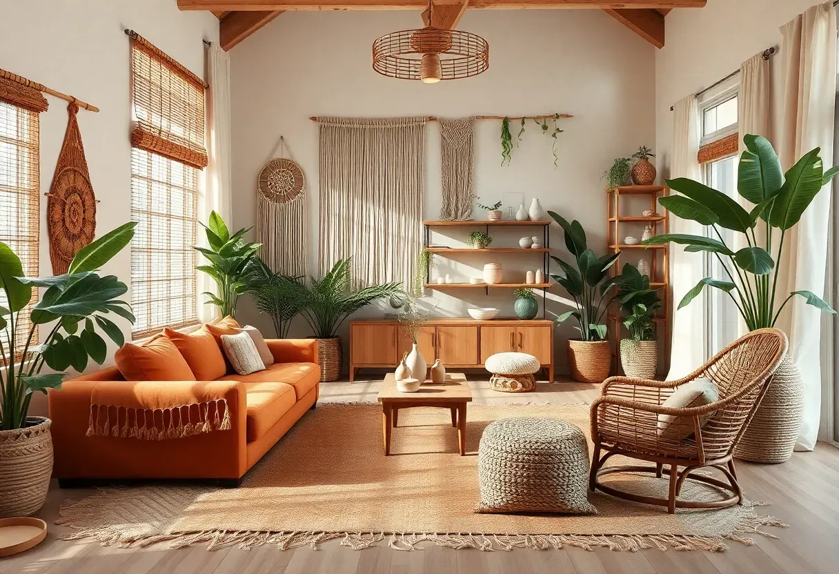 23 Earthy Boho Living Room Ideas for Warm Cozy Home Vibes