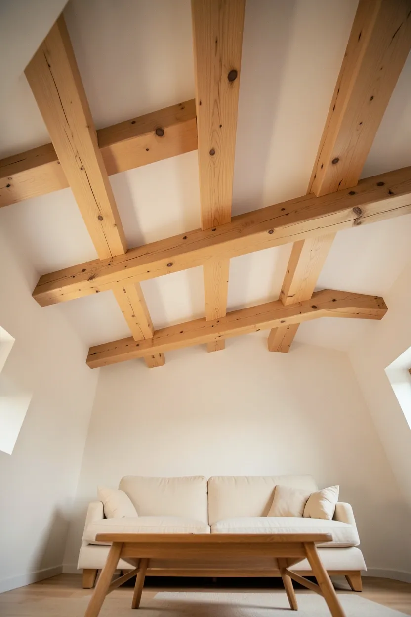 White linen slipcover sofa in a minimalist farmhouse living room — easy-clean and renter-friendly