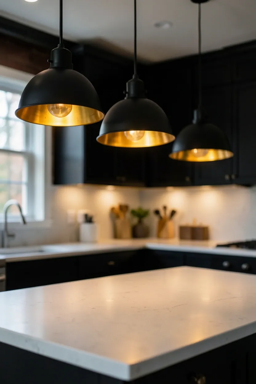 Pendant Lights With Black Shades