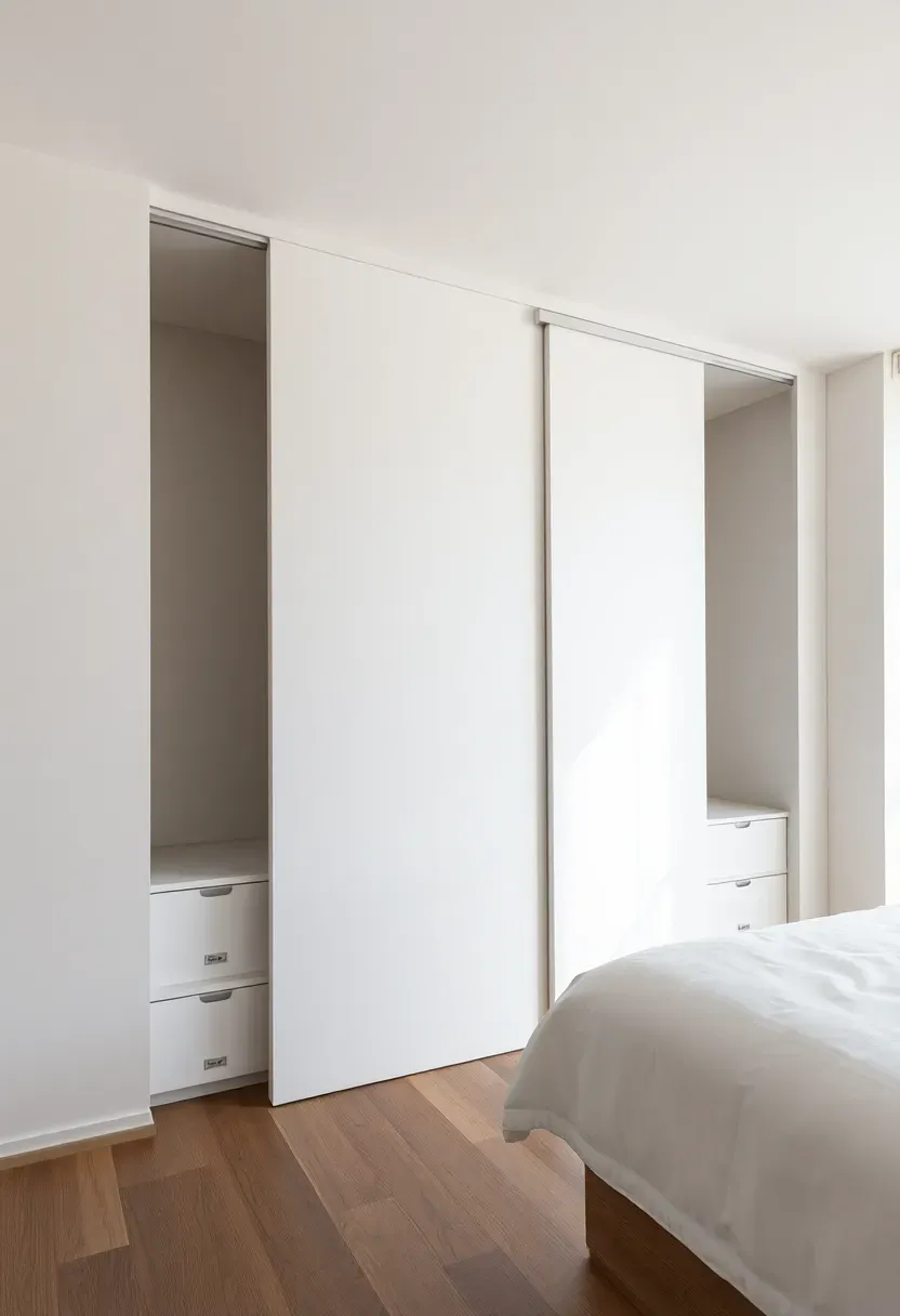 Sliding Panel Doors Hiding Storage