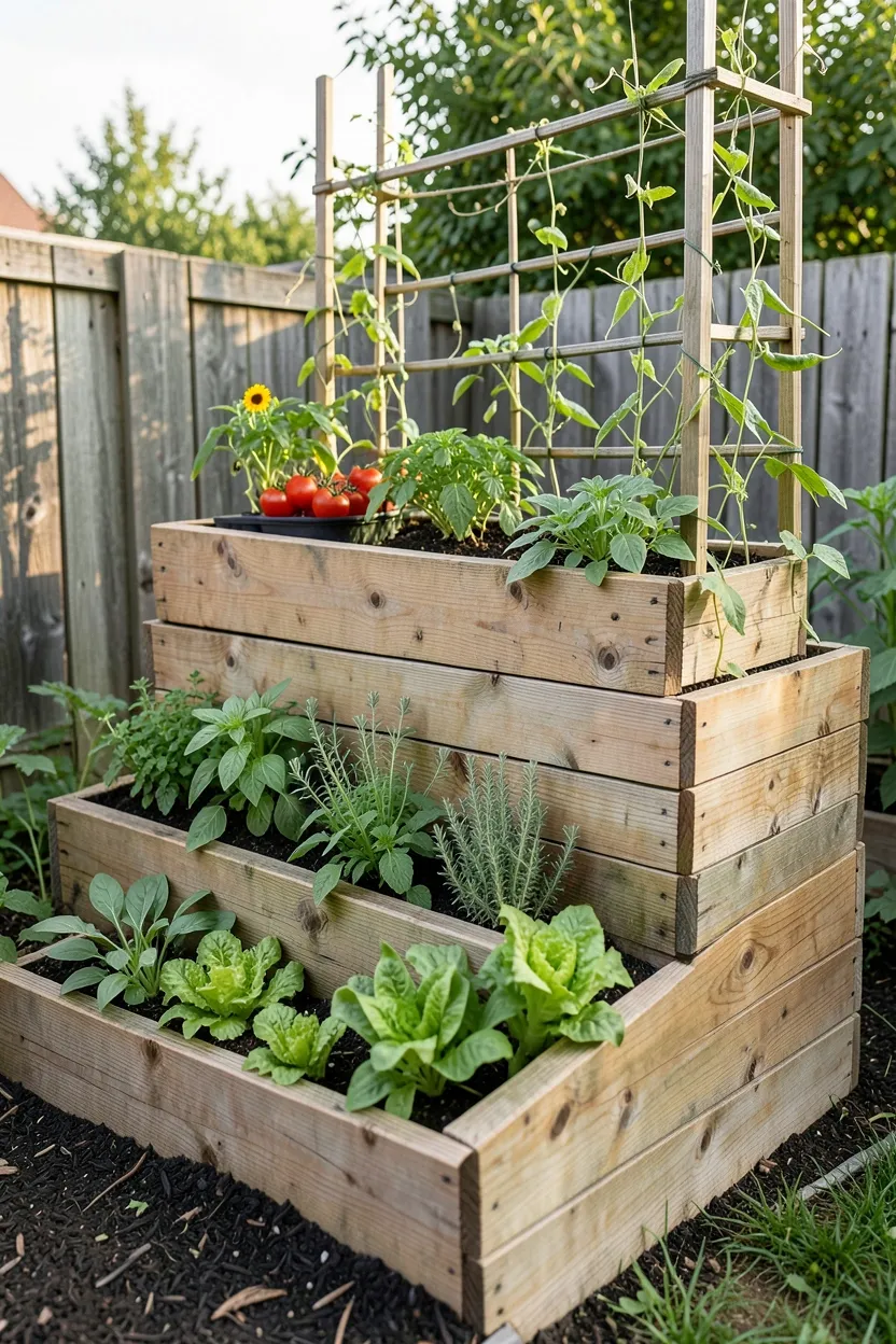 Multi-Level Planting Boxes