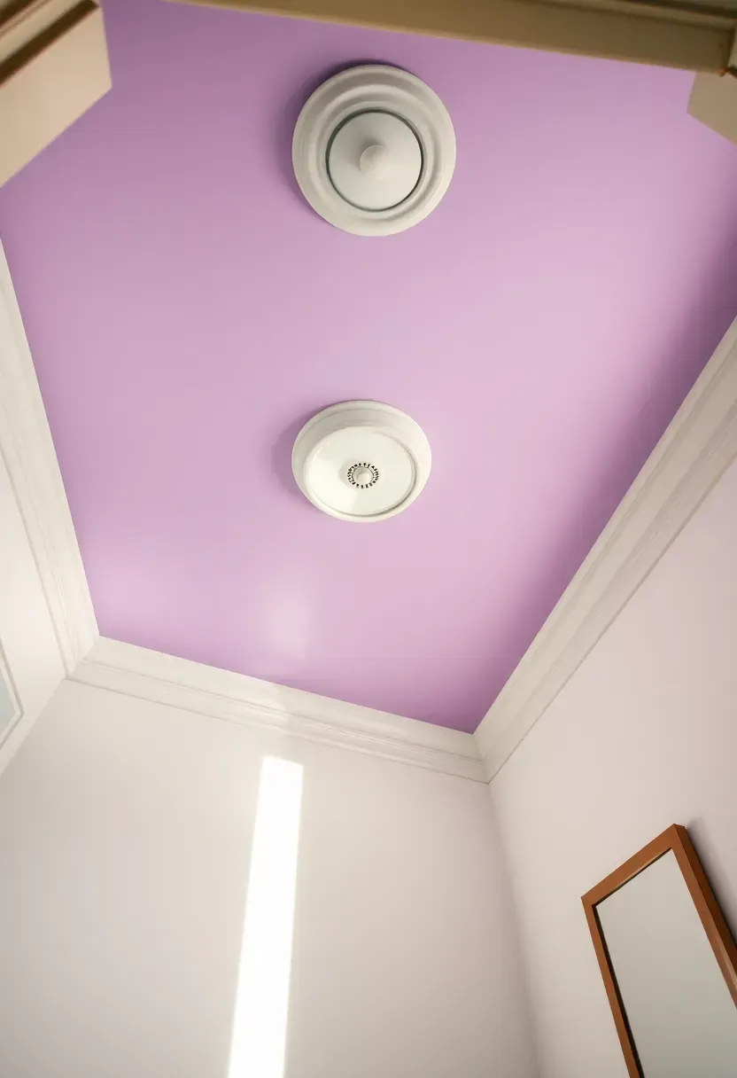 Lavender Painted Ceiling