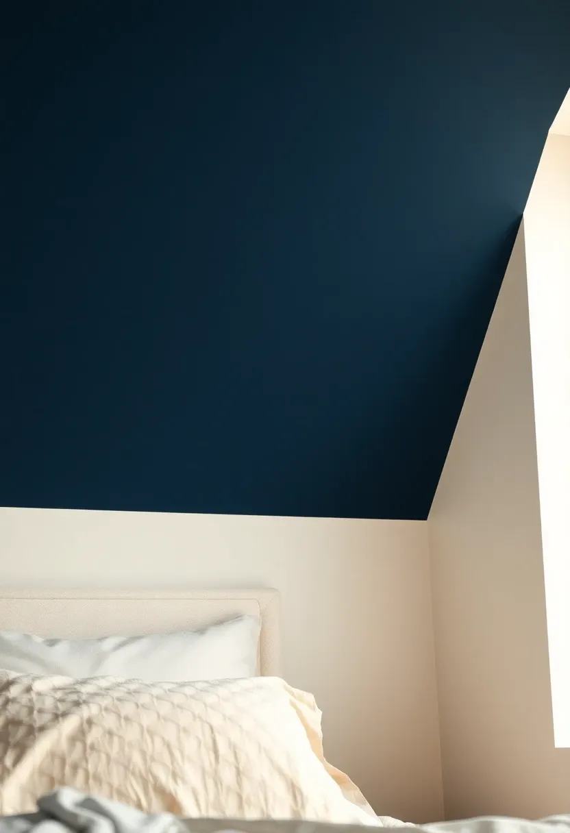 Navy ceiling wash
