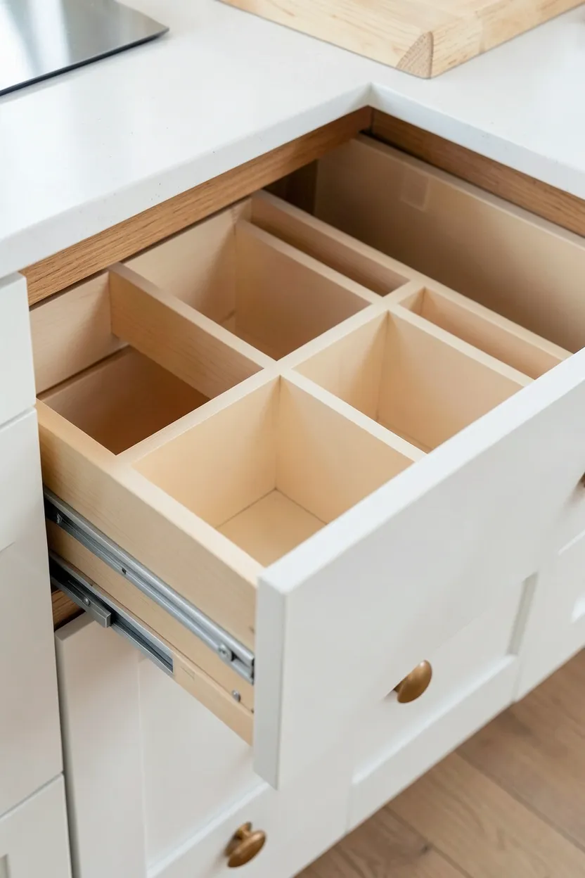 Soft-Close Drawers in Scandinavian Kitchen