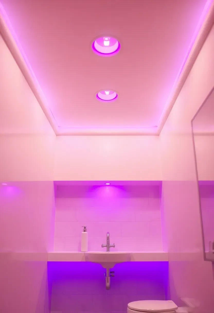 Light Purple Recessed Lighting