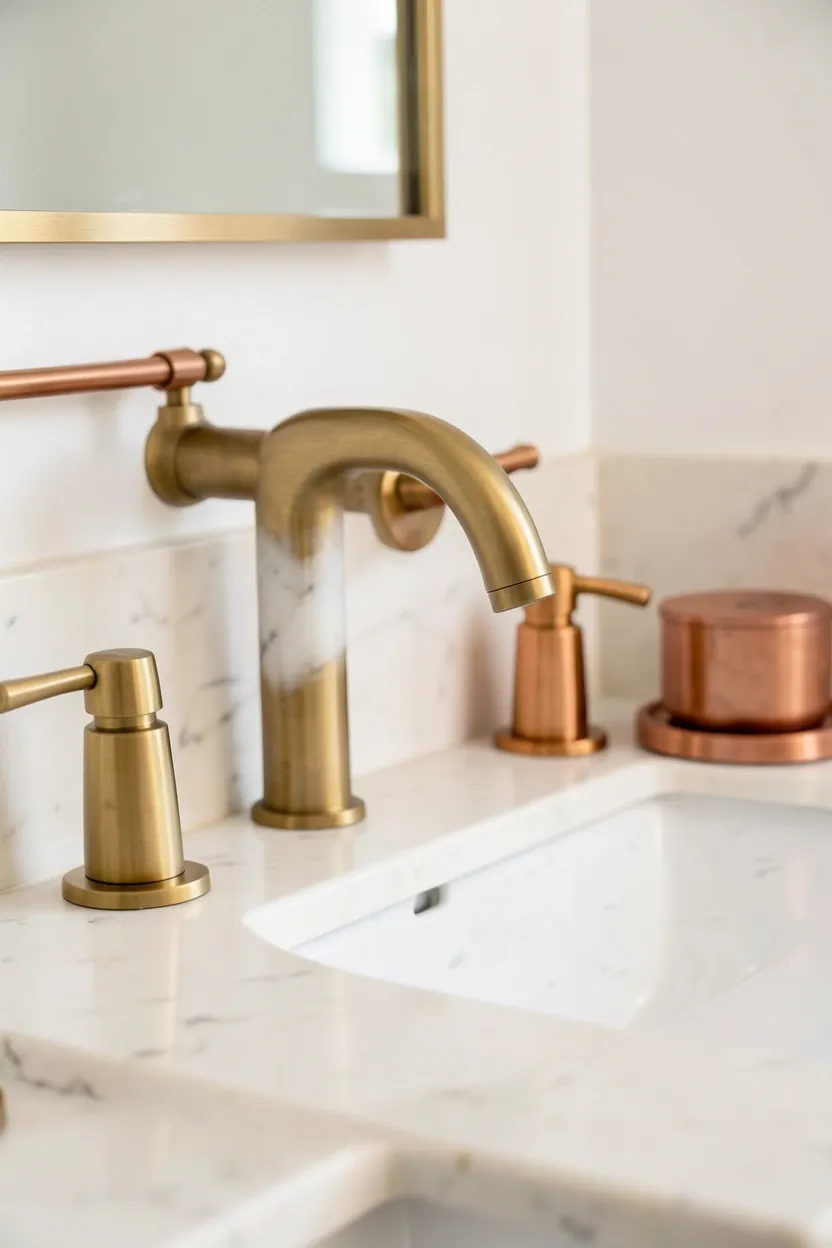 Mixed Metal Accents with Brass and Copper