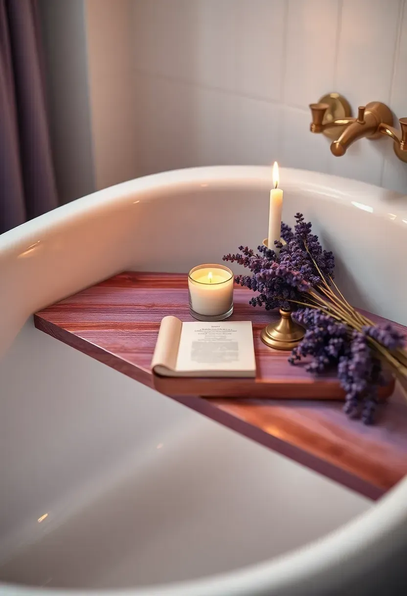 Lavender Bathtub Tray