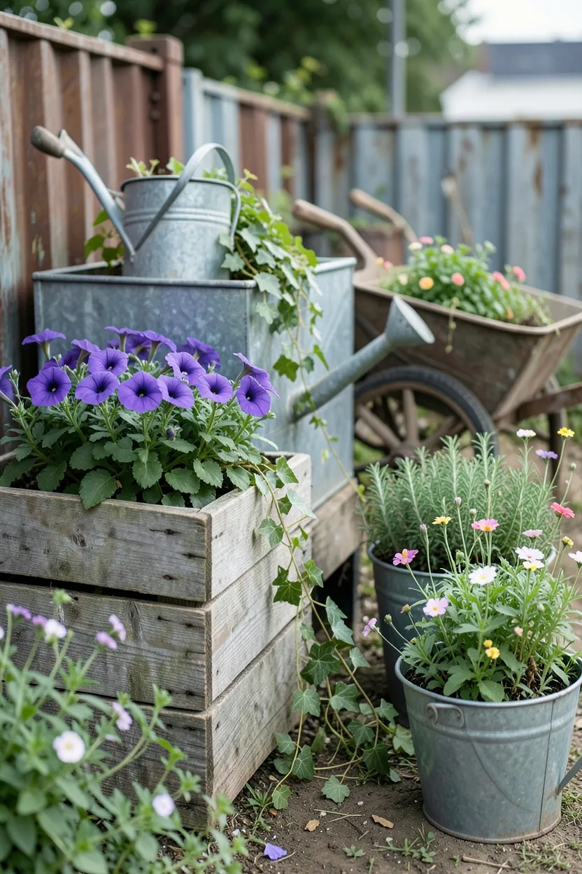 Repurposed Container Garden