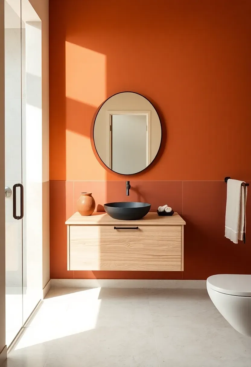 Terracotta and cream balance