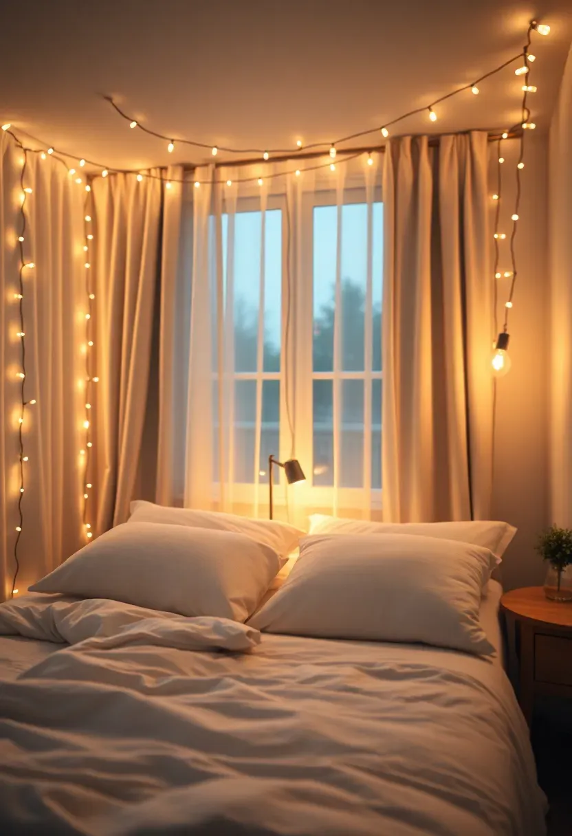 String lights or fairy lights for soft glow